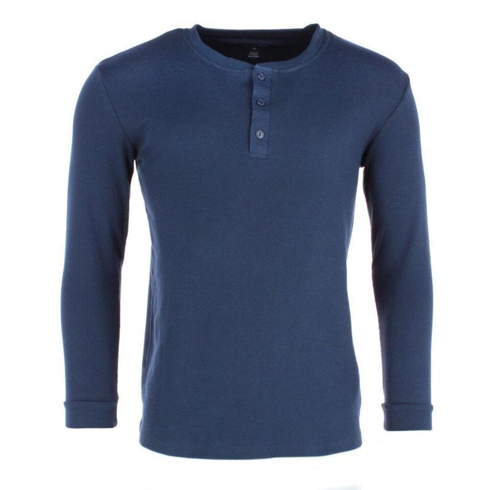 CTM Men's Henley Thermal Underwear Shirt
